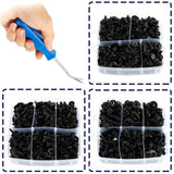 651Pcs Car Trim Body Clips Kit Rivet Retainer Door Panel Bumper Plastic Fastener