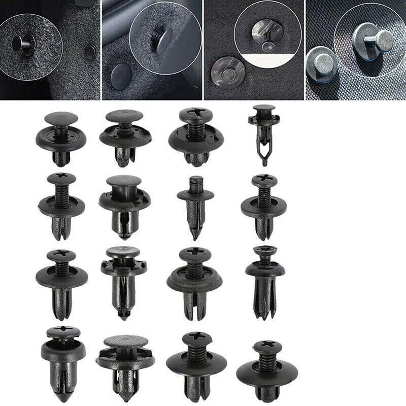 651Pcs Car Trim Body Clips Kit Rivet Retainer Door Panel Bumper Plastic Fastener