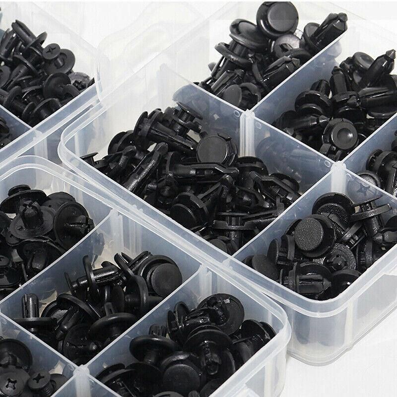 651Pcs Car Trim Body Clips Kit Rivet Retainer Door Panel Bumper Plastic Fastener