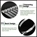 100x Stainless Steel Cable Ties SS304 Marine Grade Zip Strap Locking Wrap 100-800mm - 7.9*100mm - Rear View