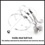 100x Stainless Steel Cable Ties SS304 Marine Grade Zip Strap Locking Wrap 100-800mm - 7.9*100mm - Close-Up Angle