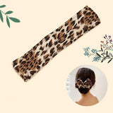 New Deft Bun Knotted Wire Hair Band Print Headband Twist Maker Hair Accessories - Yellow 06 - Low Angle