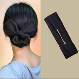 New Deft Bun Knotted Wire Hair Band Print Headband Twist Maker Hair Accessories - Yellow 06