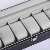 6 Grids Leather Watch Box Case Display Organizer Collection Storage Holder - Extra Image