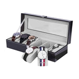 6 Grids Leather Watch Box Case Display Organizer Collection Storage Holder - Extra Image