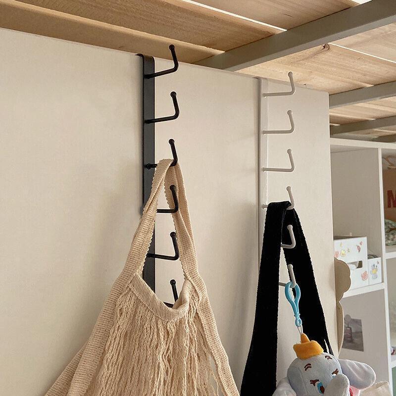 6Hook Mug Cup Rack Holder Under Shelf Kitchen Cabinet Hanger Organiser Wardrobe - Black