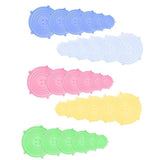 6PCS Stretch Reusable Silicone Food Saver Cover Seal Insta Lids Bowl Wraps - White - Front View