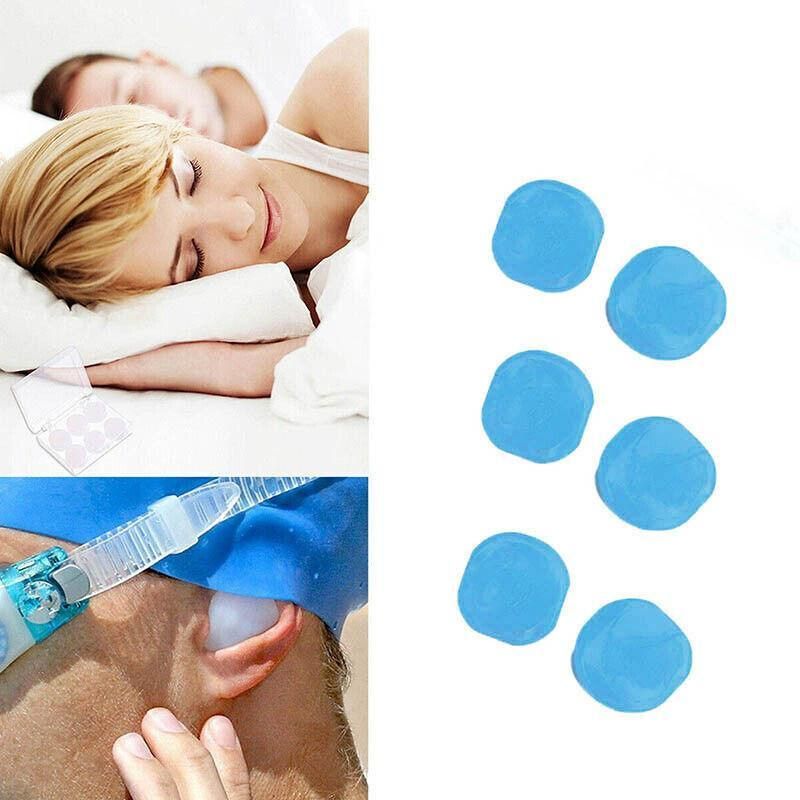 12PCS Silicone Moldable Ear Plugs Noise Cancelling Waterproof Reusable Set