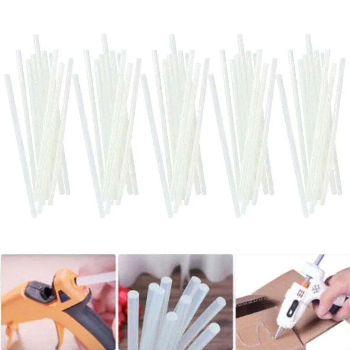 Clear Hot Melt Glue Sticks Adhesive Craft Stick for DIY Glue Tool 7mm 11mm - 7mm x 100mm 50pcs