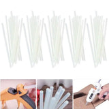 Clear Hot Melt Glue Sticks Adhesive Craft Stick for DIY Glue Tool 7mm 11mm - 7mm x 100mm 50pcs - Low Angle