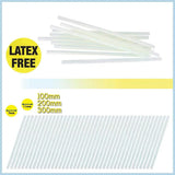 Clear Hot Melt Glue Sticks Adhesive Craft Stick for DIY Glue Tool 7mm 11mm - 7mm x 200mm 50pcs - Side View