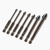 7Pcs Efficient Universal Drilling Tool Multifunctional Cross Alloy Drill Bit Au - Extra Image