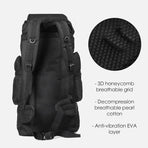80L Military Tactical Backpack Bag Outdoor Hiking Trekking Camping Rucksack Au