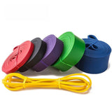 Heavy Duty Resistance Yoga Band Loop Exercise Fitness Workout Band Gym Band - Yellow 5-15 lbs (6.4mm*2080mm)