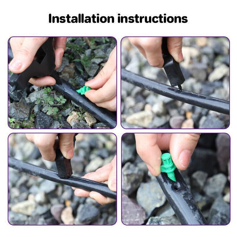 50Pcs Micro Spray Jets 90-360D Watering Misting Nozzle Sprinkler Irrigation