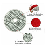 10PCS 100mm Diamond Polishing Pads Set for Granite Marble Concrete Tile - Extra Image