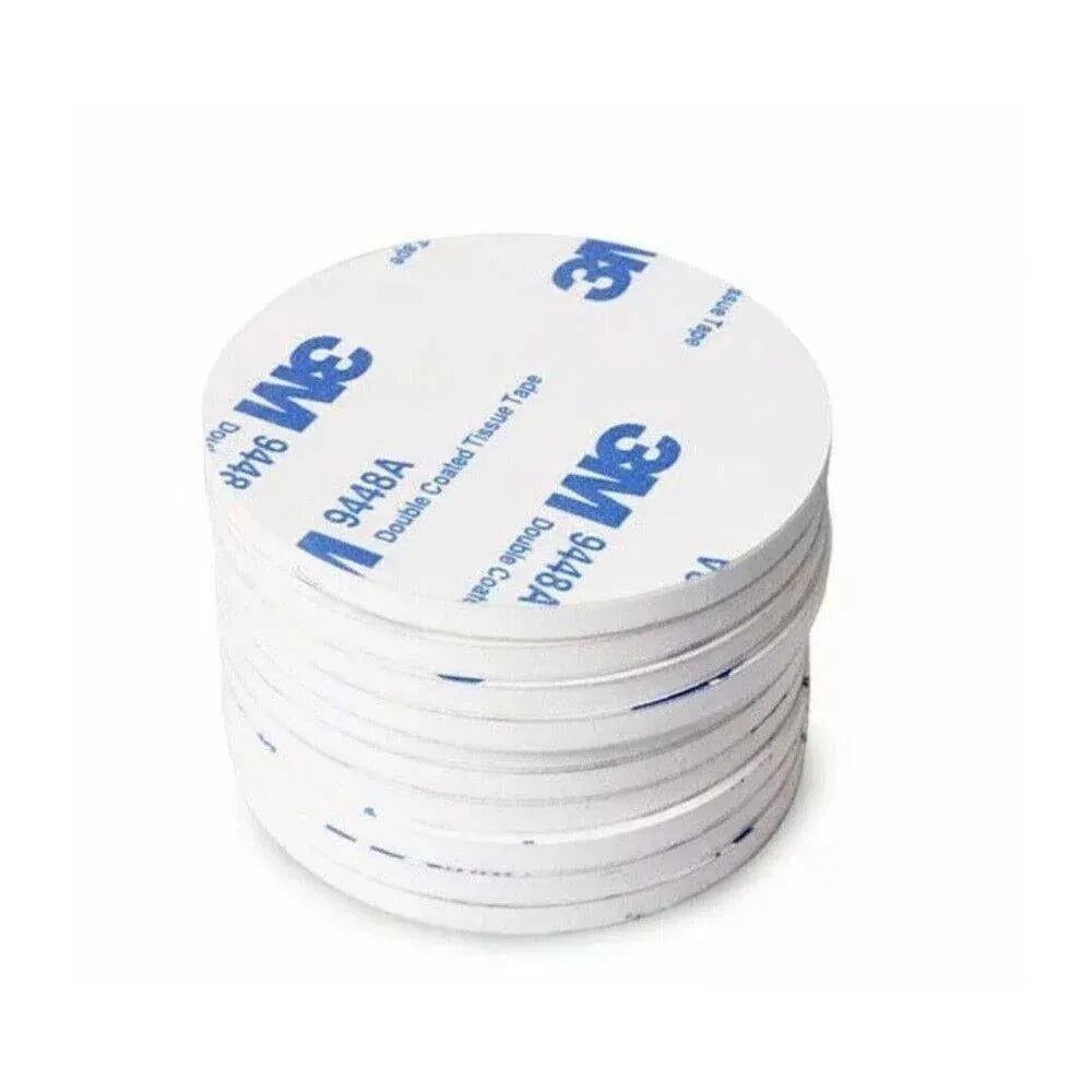 Round 60 x 3mm 3M Double Sided Foam Sticker Tape Side Wall Car Self Adhesive Pads - 6pcs