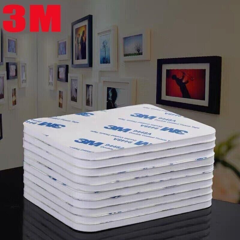Round 60 x 3mm 3M Double Sided Foam Sticker Tape Side Wall Car Self Adhesive Pads - 6pcs