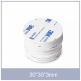Round 60 x 3mm 3M Double Sided Foam Sticker Tape Side Wall Car Self Adhesive Pads - 8pcs - 45-Degree Angle