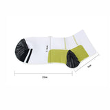 L XL Ankle Compression Socks for Foot Support and Daily Comfort Unisex - Black-Blue - Side View