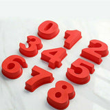 10 Inch Silicone Number Cake Mould Birthday Baking Pan Fondant Tools - 2 - Side View