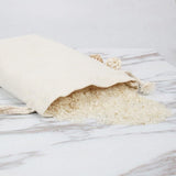 10X Canvas Cotton Drawstring Bags Linen Calico Tote Gift Storage Pouches - 8x10cm - Extra Image