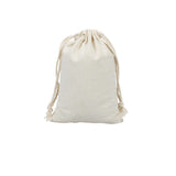 10X Canvas Cotton Drawstring Bags Linen Calico Tote Gift Storage Pouches - 8x10cm - Extra Image