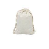 10X Canvas Cotton Drawstring Bags Linen Calico Tote Gift Storage Pouches - 25x35cm - Extra Image