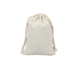 10X Canvas Cotton Drawstring Bags Linen Calico Tote Gift Storage Pouches - 25x35cm
