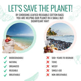 10X Canvas Cotton Drawstring Bags Linen Calico Tote Gift Storage Pouches - 25x35cm - 45-Degree Angle