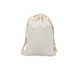 10X Canvas Cotton Drawstring Bags Linen Calico Tote Gift Storage Pouches - 25x35cm - Extra Image
