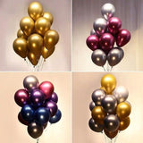 Metallic Latex Balloons 12 Inch Chrome Party Balloons for Birthday Wedding Decoration - Light Purple 10PCS - 45-Degree Angle