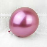 Metallic Latex Balloons 12 Inch Chrome Party Balloons for Birthday Wedding Decoration - Light Purple 10PCS - Low Angle