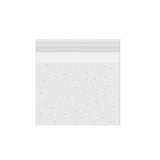 Clear Dotted Self Seal Bags for Cookies Candy Bakery Packaging 100 Pieces Set - 10cm*10cm