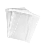 Clear Dotted Self Seal Bags for Cookies Candy Bakery Packaging 100 Pieces Set - 10cm*10cm - Side View