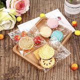 Clear Dotted Self Seal Bags for Cookies Candy Bakery Packaging 100 Pieces Set - 10cm*10cm