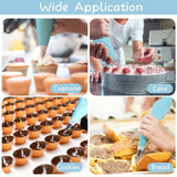 2/4PCS Reusable Silicone Pastry Bag DIY Icing Bags Cream Cake Decorating - 2 PCS(18 inch *2) - Low Angle