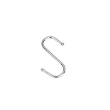 8cm Stainless Steel S Shape Hooks Kitchen Hanger Rack Clothes Hanging Plant Holders - 10PCS - Rear View