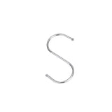 12cm Stainless Steel S Shape Hooks Kitchen Hanger Rack Clothes Hanging Plant Holders - 5PCS