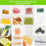 1-10x Commercial Heat-Resistant Vacuum Sealer Rolls for Food Storage - 2 Rolls (22cm x 5m) - Side View