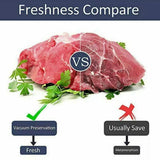 1-10x Commercial Heat-Resistant Vacuum Sealer Rolls for Food Storage - 2 Rolls (22cm x 5m) - 45-Degree Angle