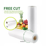 1-10x Commercial Heat-Resistant Vacuum Sealer Rolls for Food Storage - 2 Rolls (32cm x 5m) - Top-Down View