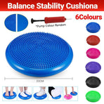 Balance Stability Cushion Wobble Air Disc Ankle Knee Strength Rehab Exercise - Red