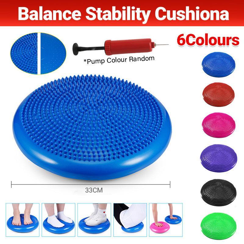 Balance Stability Cushion Wobble Air Disc Ankle Knee Strength Rehab Exercise - Red