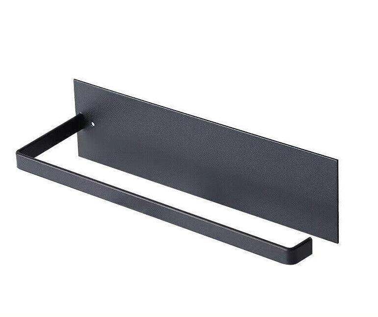 Self-Adhesive Paper Towel Holder Rack for Kitchen Rolls and Wrap Storage - White x 1 unit