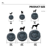 Coffee Cat Bed Pet Bed Dog Donut Nest Calming Deep Sleeping Soft Plush Kennel Washable - 120CM