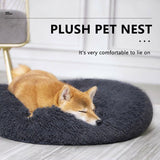 Coffee Cat Bed Pet Bed Dog Donut Nest Calming Deep Sleeping Soft Plush Kennel Washable - 120CM