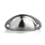 6X Cupboard Door Cabinet Cup Drawer Furniture Retro Antique Pull Shell Handle - Black