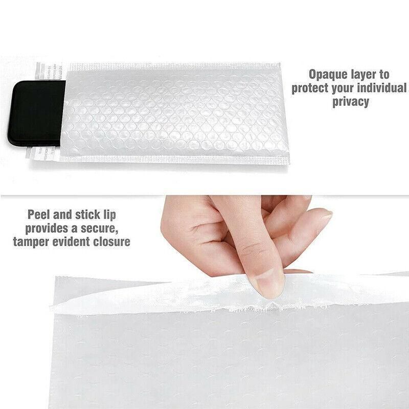 50X Packing Bubble Mailer Self Adhesive Sealing Pearlescent Film Pouch - 20*30+4CM