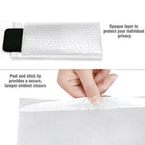 50X Packing Bubble Mailer Self Adhesive Sealing Pearlescent Film Pouch - 20*30+4CM